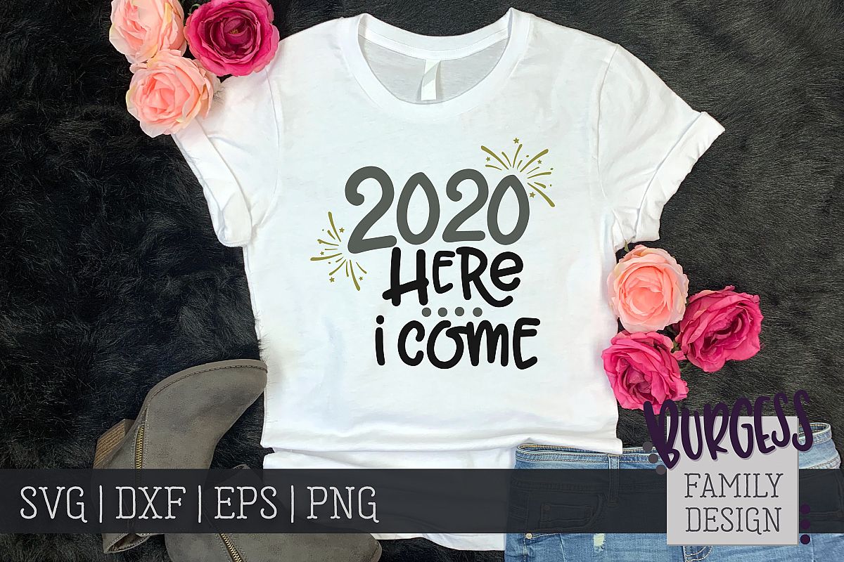 2020 here I come New Year | Cuttable file example image 1