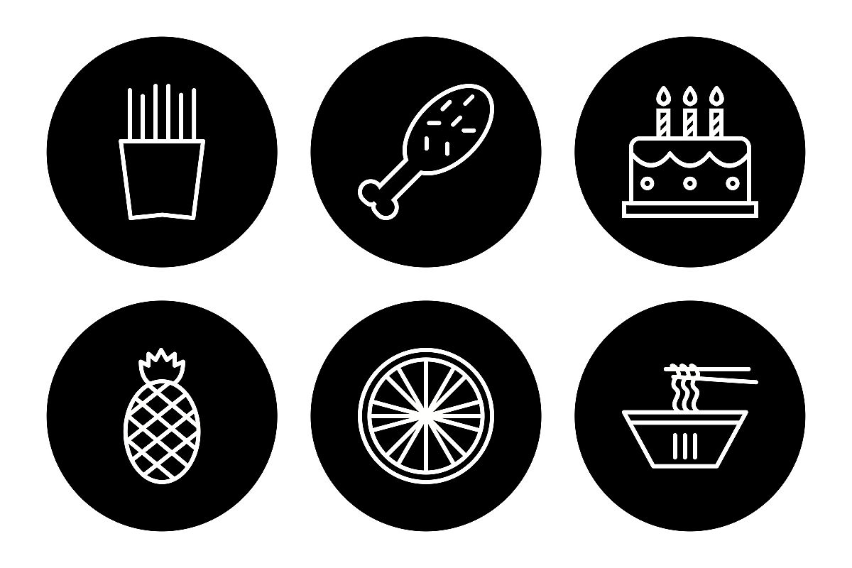Set Of Food Icons example image 1