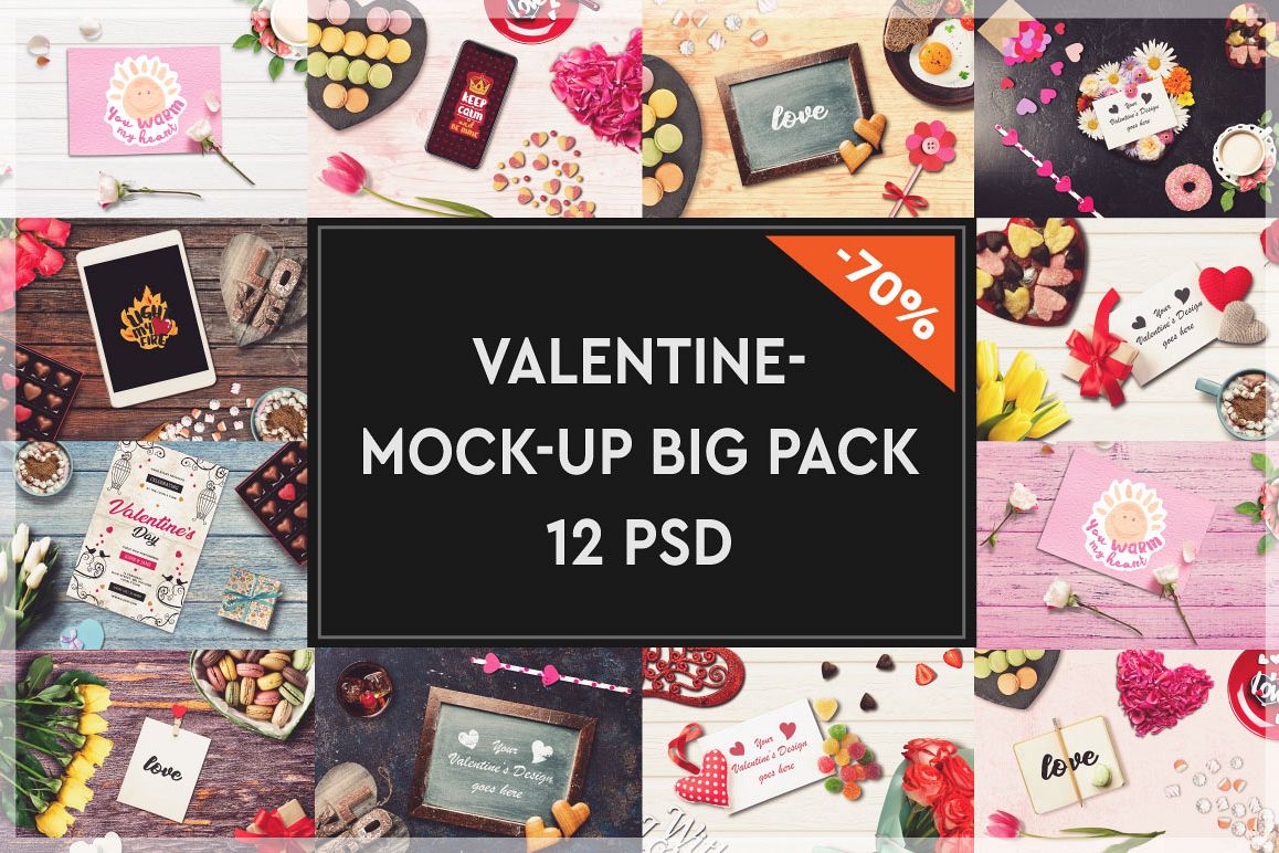 Valentine Mock-up Big Pack #1 example image 1