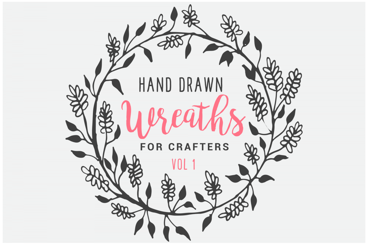 Hand Drawn Wreaths for Crafters Vol 1 example image 1