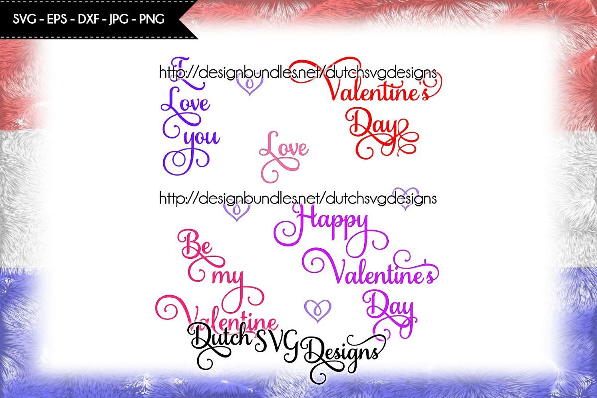 5 Valentine texts, valentine svg, valentine cut file, love example image 1