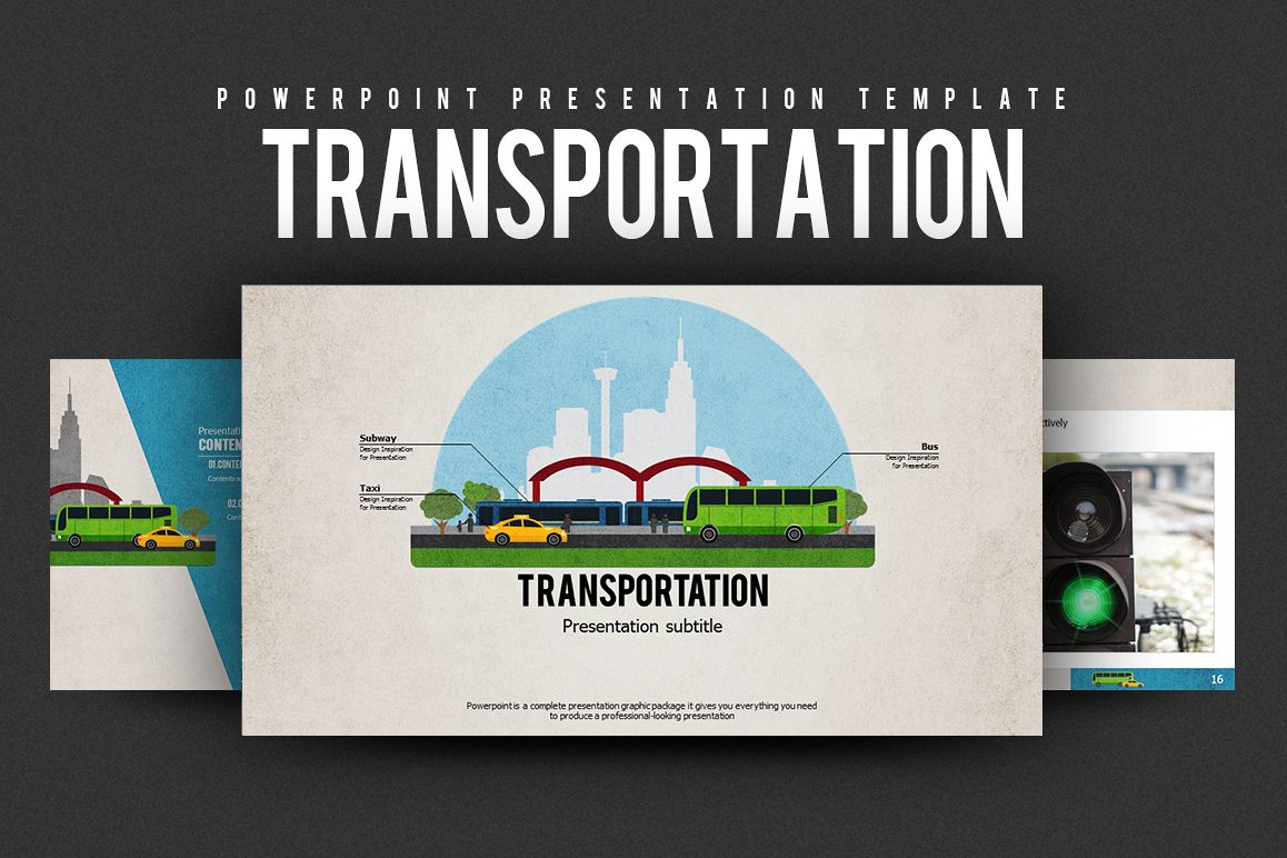 Transportation PPT Template example image 1