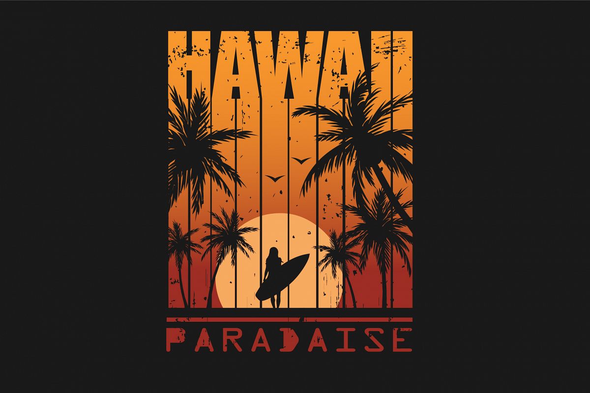 Hawaii.Print For T-shirt example image 1