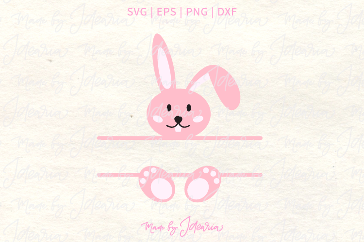 Easter Bunny Monogram svg files, Easter Bunny Face Svg