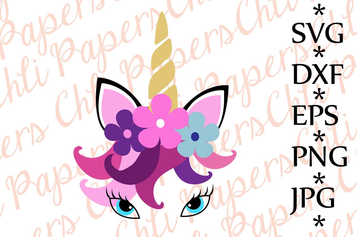Download Unicorn Svg,Unicorn face Svg,Unicorn cut file (89251) | Illustrations | Design Bundles