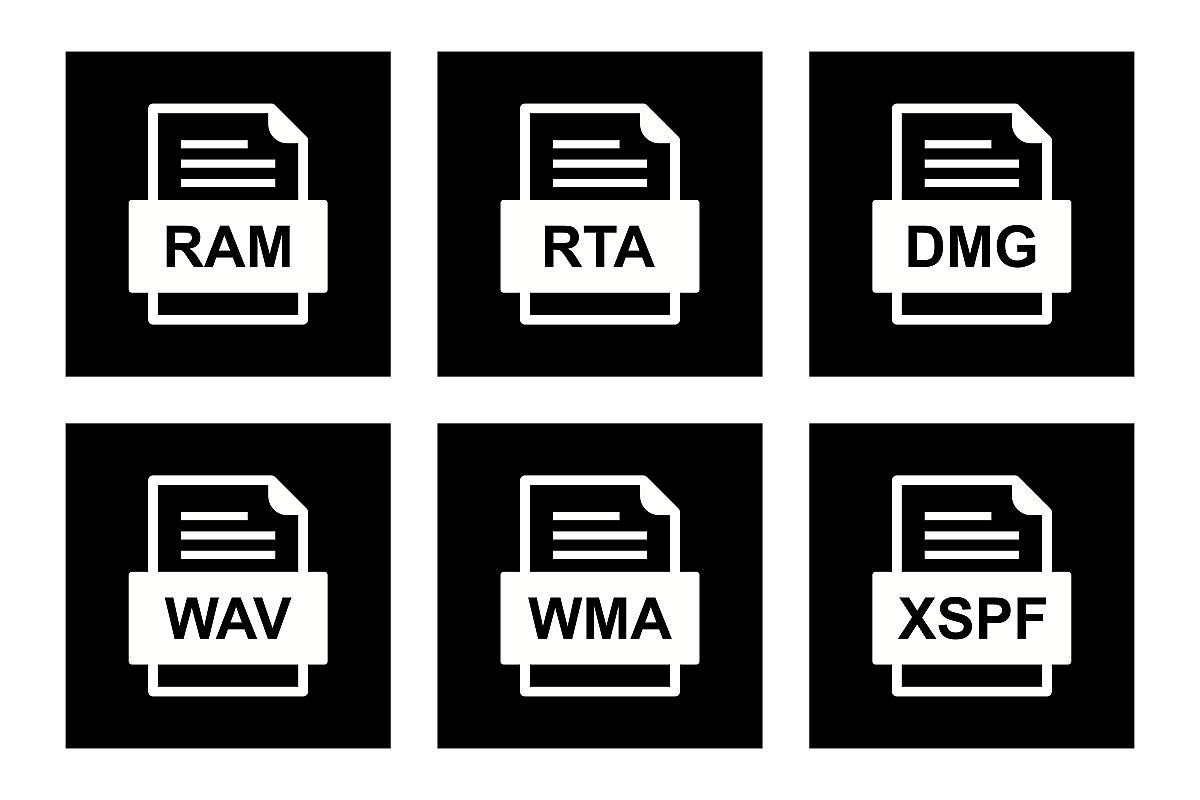 Set Of File Formats Icons example image 1