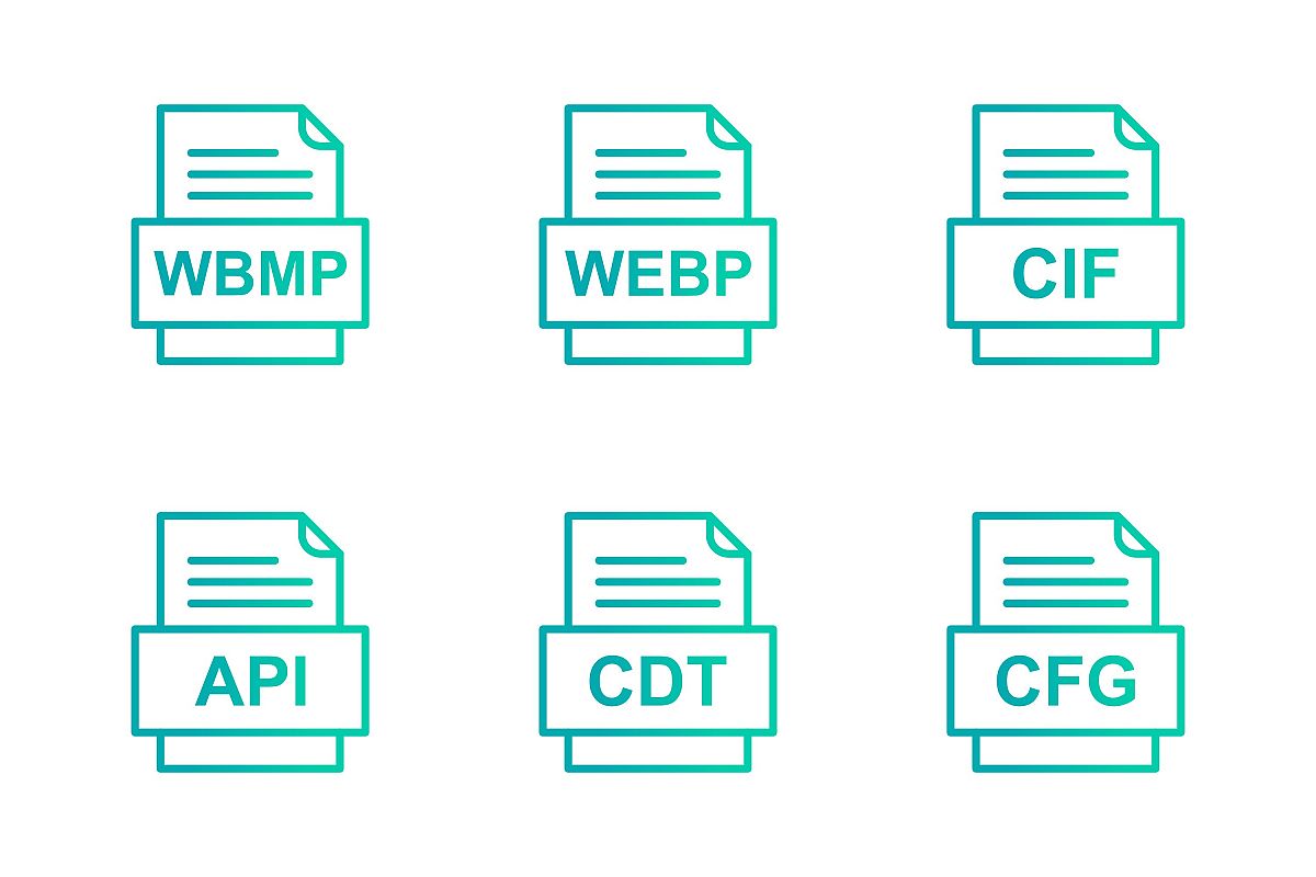 Set Of File Formats Icons example image 1