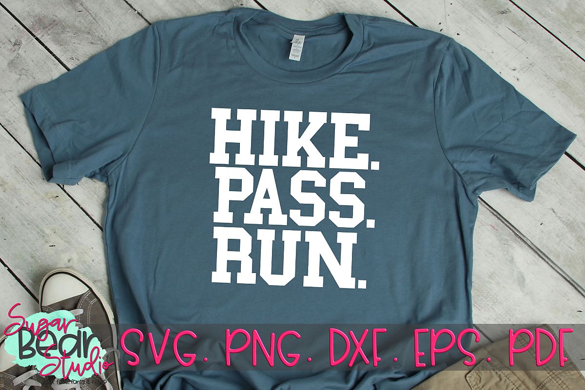 Hike Pass Run - A Football SVG example image 1