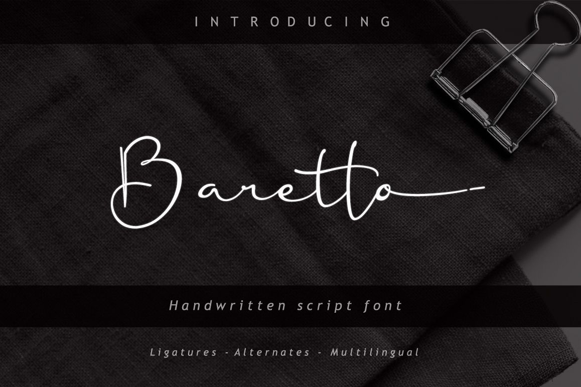 Baretto Font example image 1