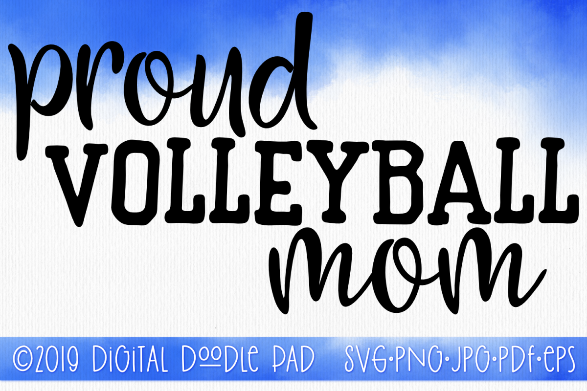 Volleyball Mom SVG, Sports SVG example image 1