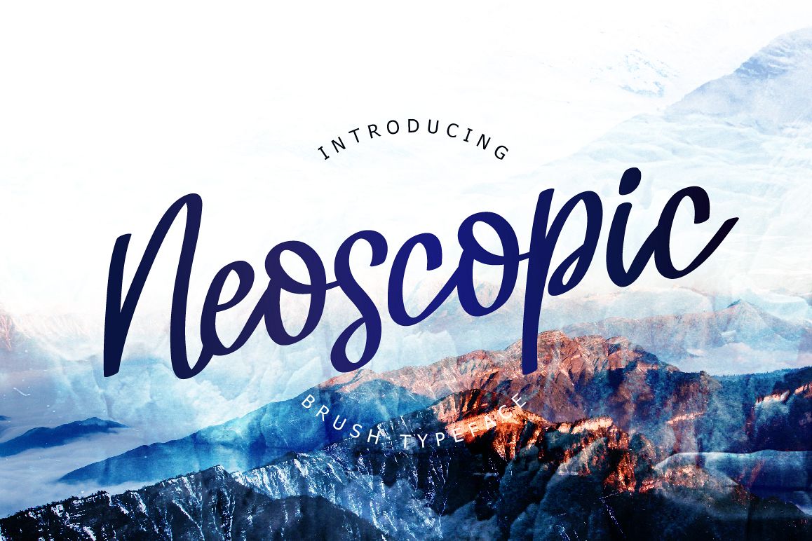 Neoscopic Brush Typeface example image 1