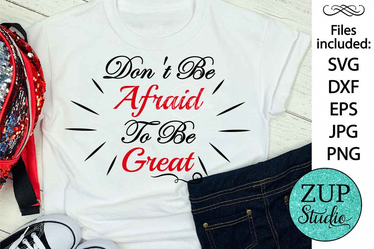 Don't be afraid Digital Cutting files file 81 example image 1