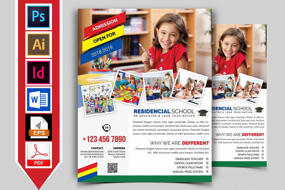 School Flyer Template Vol-01 example image 1