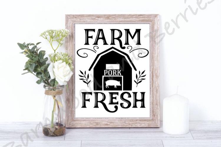 Farm Fresh Pork SVG example image 1