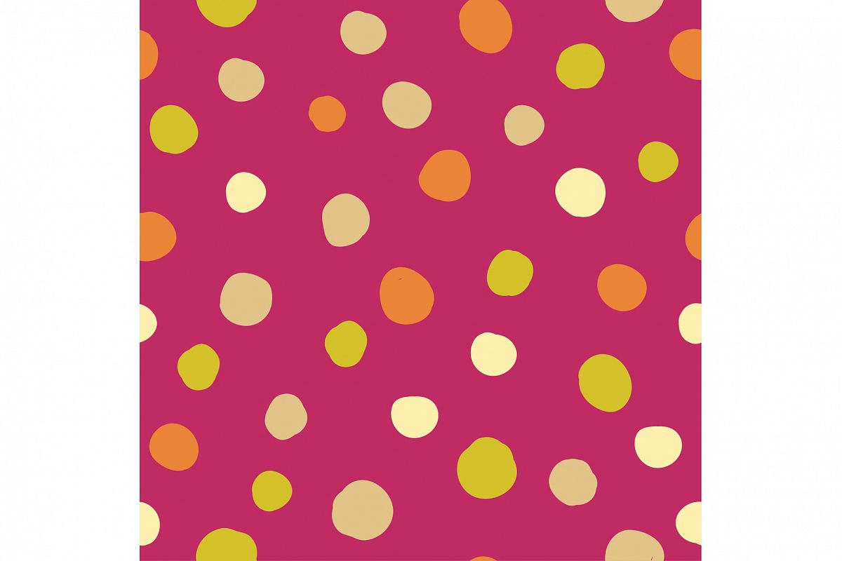 Seamless vector decorative background with polka dots. Print. Cloth design, wallpaper. example image 1