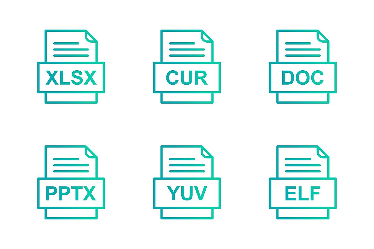 Set Of File Formats Icons example image 1