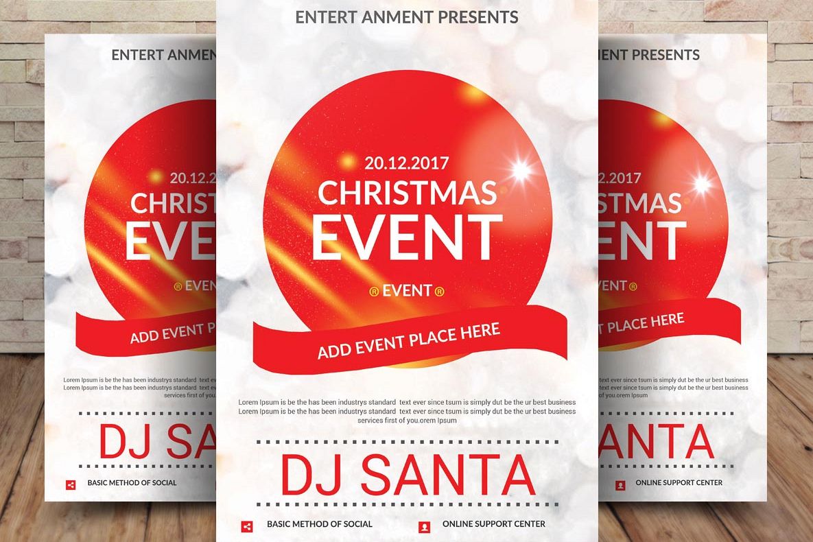 Christmas Event Poster Template example image 1