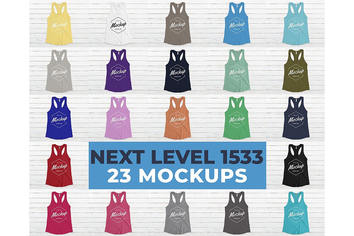 Download Next Level 1533 Mockups, Tank Top Mockup, Summer Mock Up (292345) | Clothing | Design Bundles