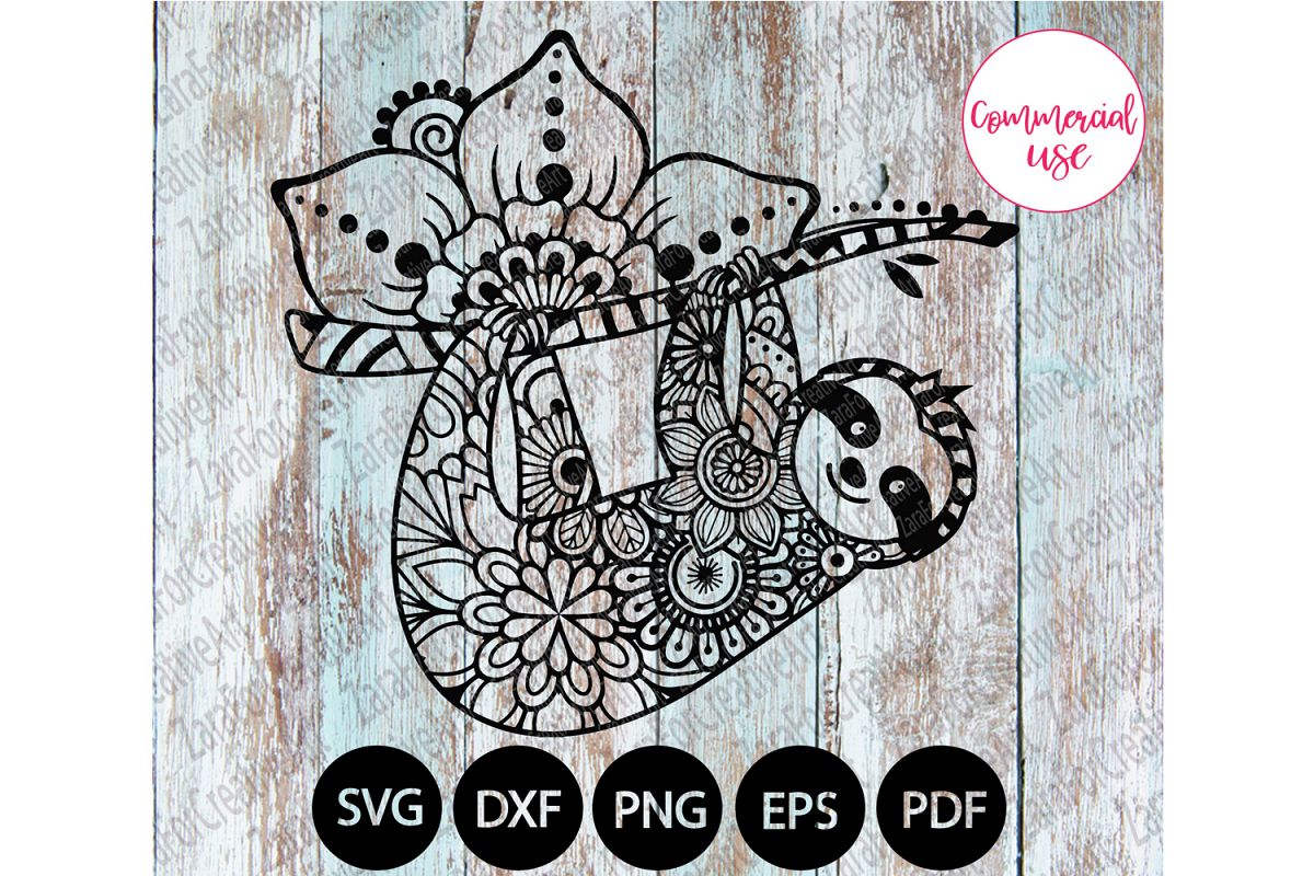 Free Free Mandala Sloth Svg 248 SVG PNG EPS DXF File