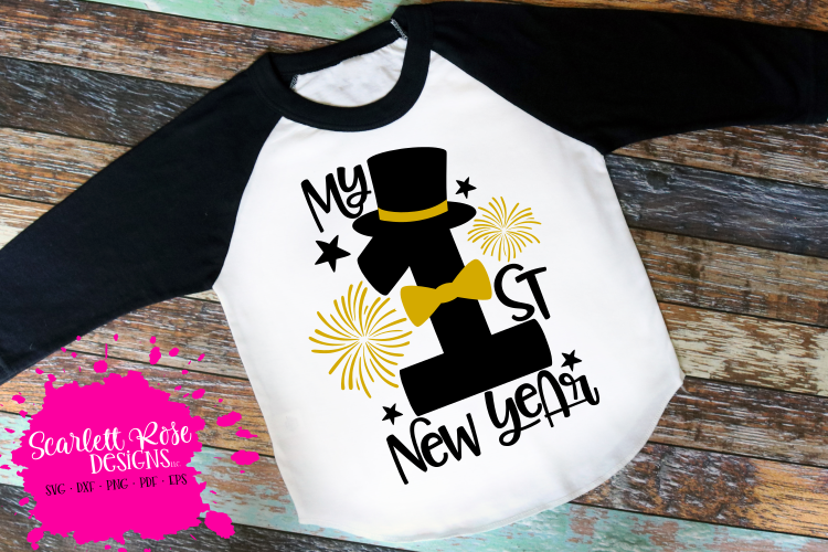 My First New Year - Boy - New Year's SVG example image 1