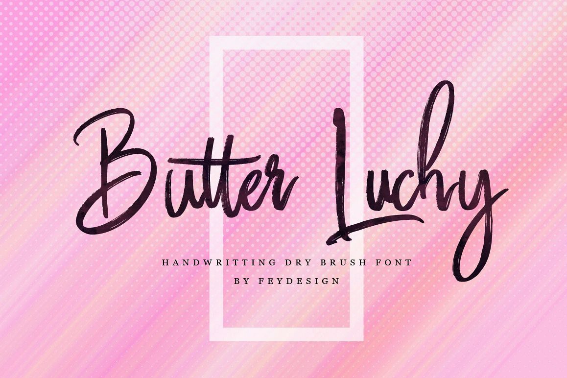Butter Luchy - Handwritting Brush Font example image 1