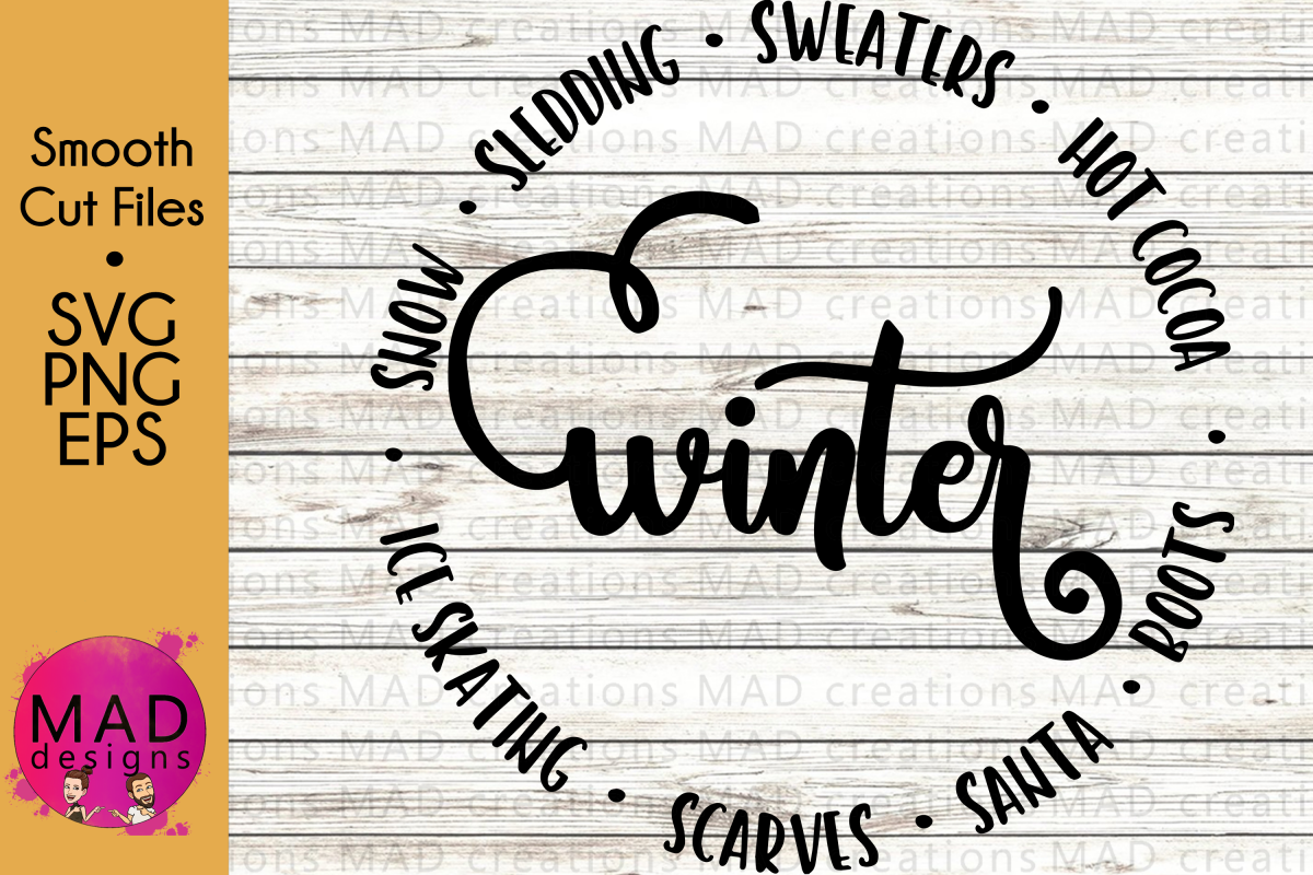 Winter - SVG EPS and PNG example image 1