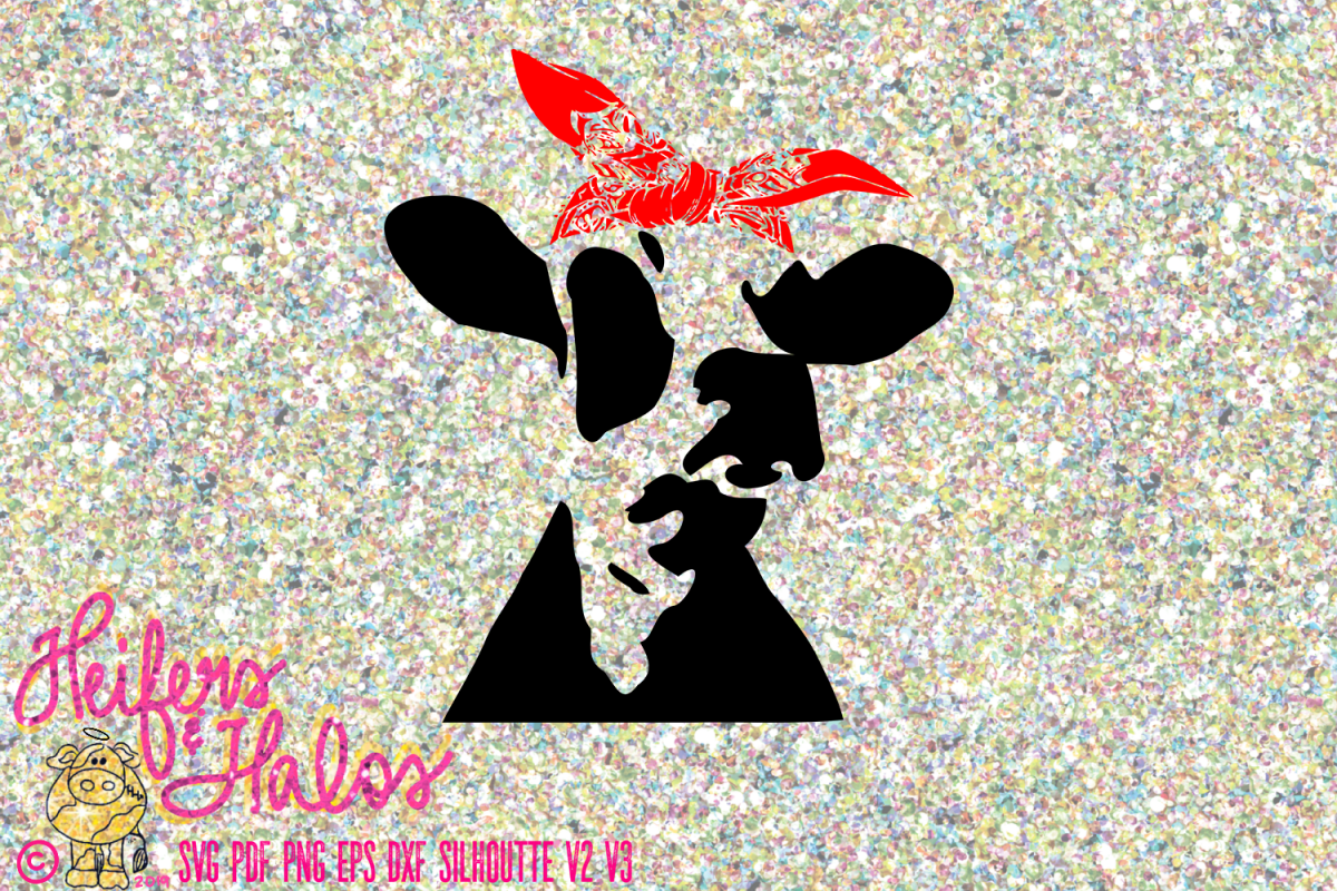 Dairy Cow Heifer with Bandana example image 1
