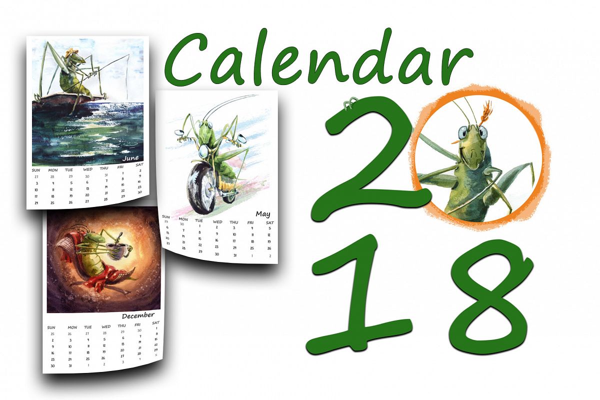 Calendar 2018 example image 1