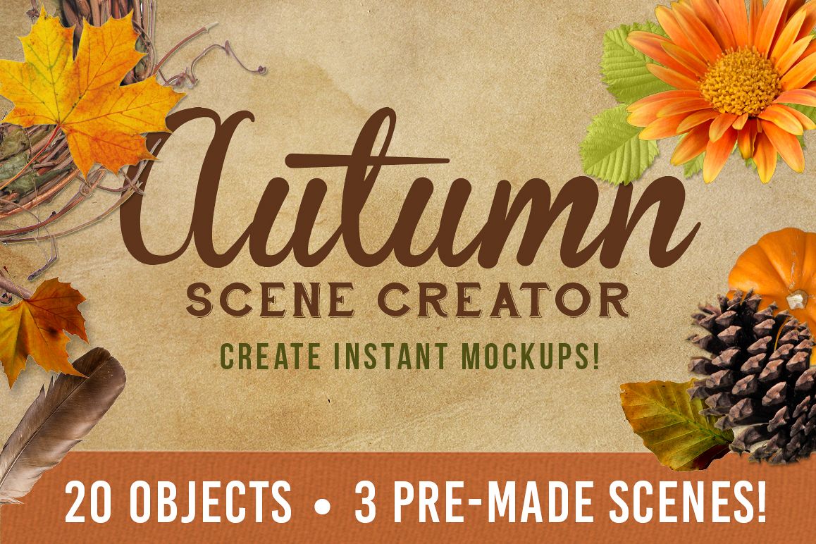 Autumn Mockup Scene Creator example image 1