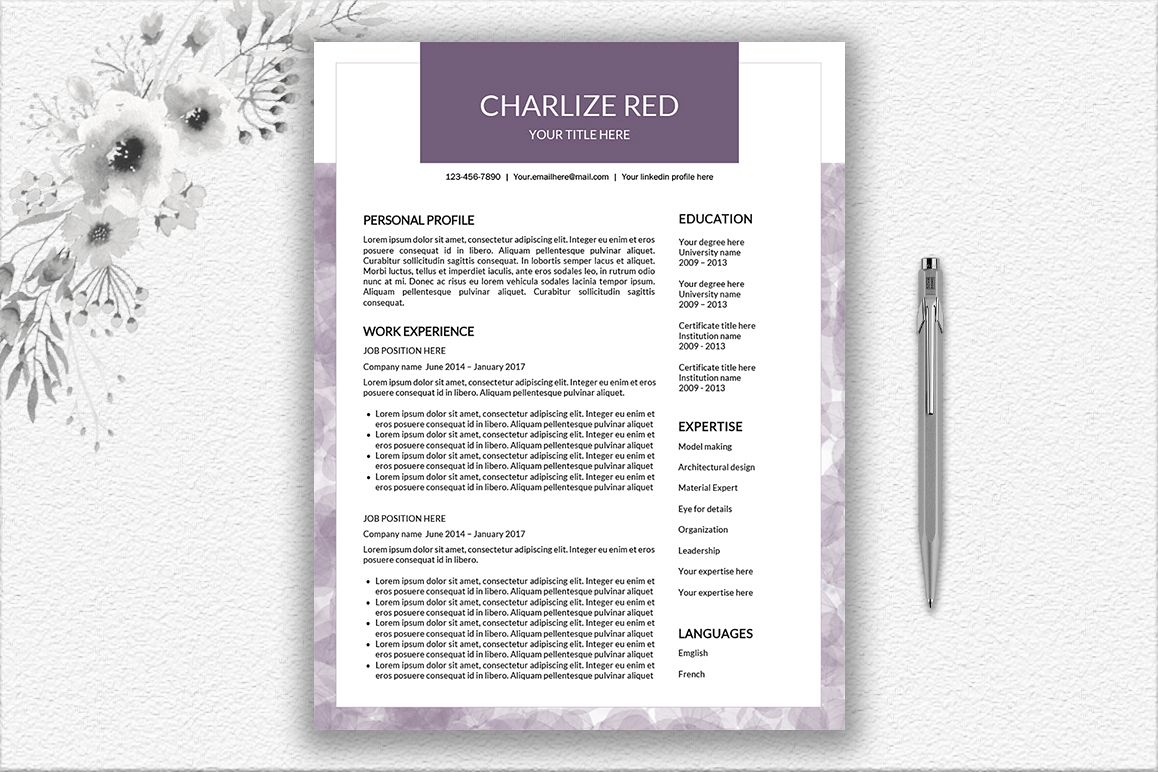 Resume Template Design example image 1
