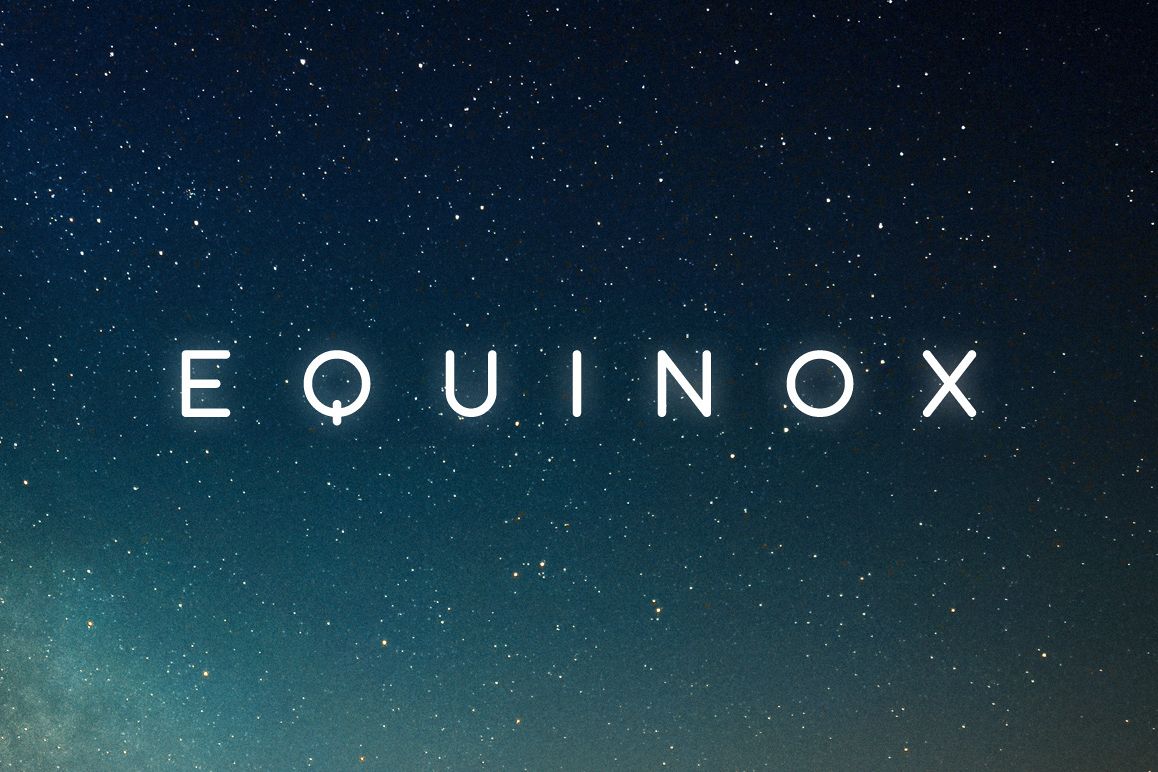 Equinox Typeface example image 1