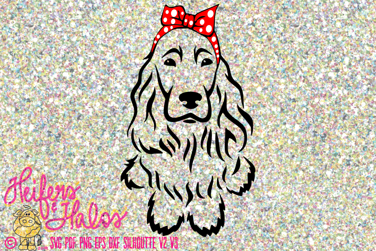 Cocker Spaniel with Bandana Bow example image 1