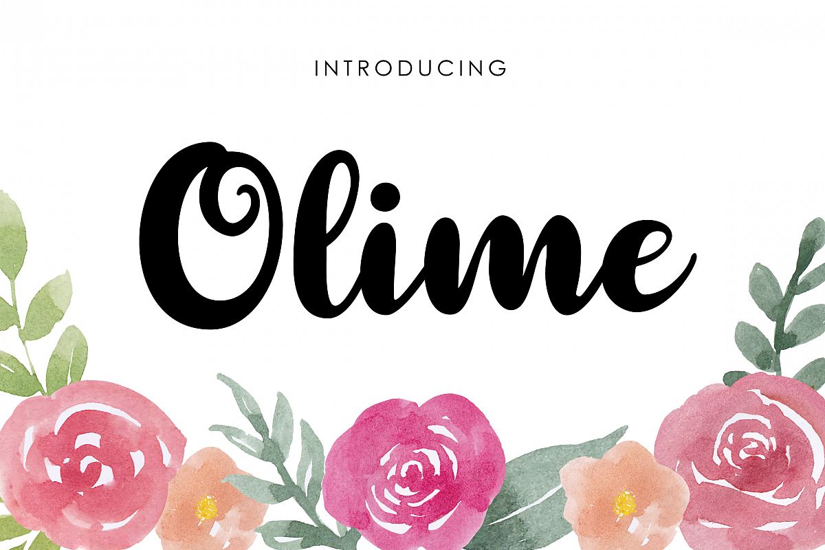 Olime - Cute Script example image 1