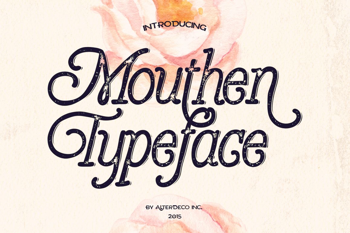 Mouthen typeface example image 1