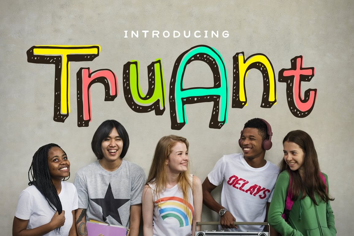 Truant Font example image 1