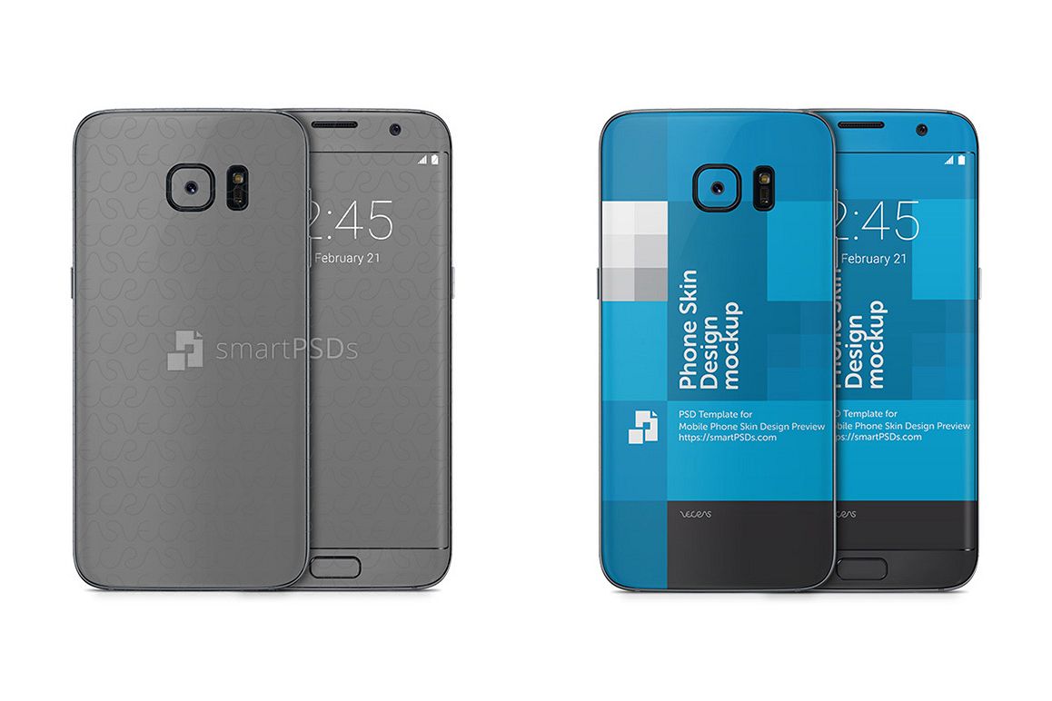 Samsung Galaxy S7 EDGE Mobile Skin Design Template example image 1