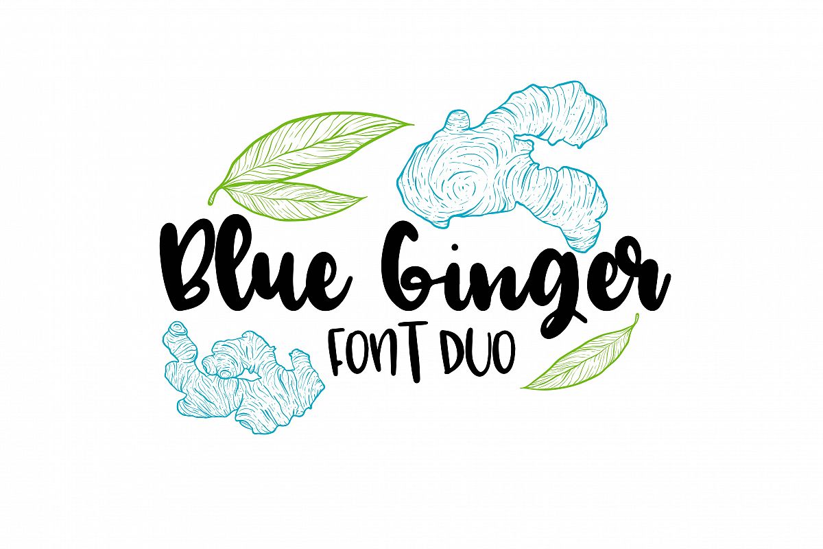 Blue Ginger Font Duo example image 1