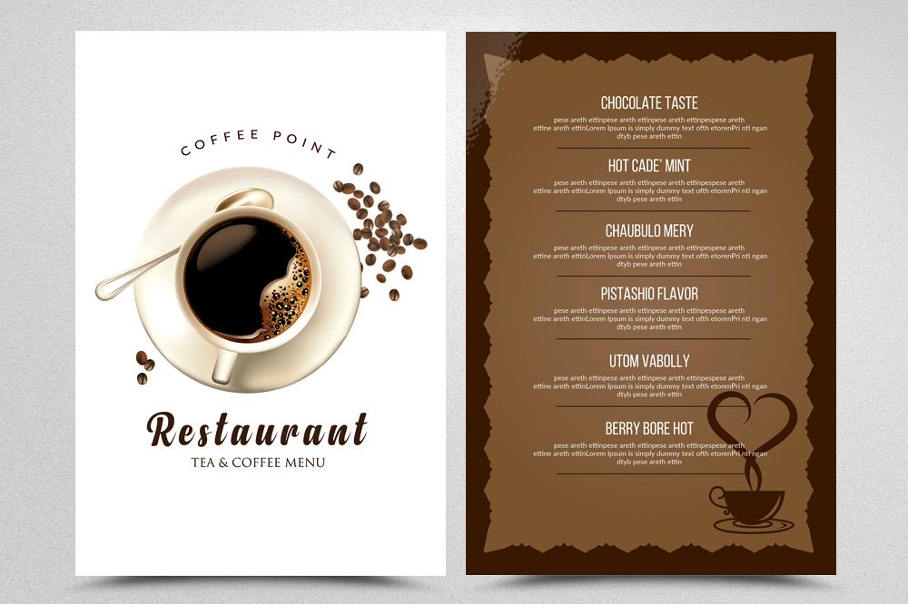 Food Restaurant Menu Flyer example image 1