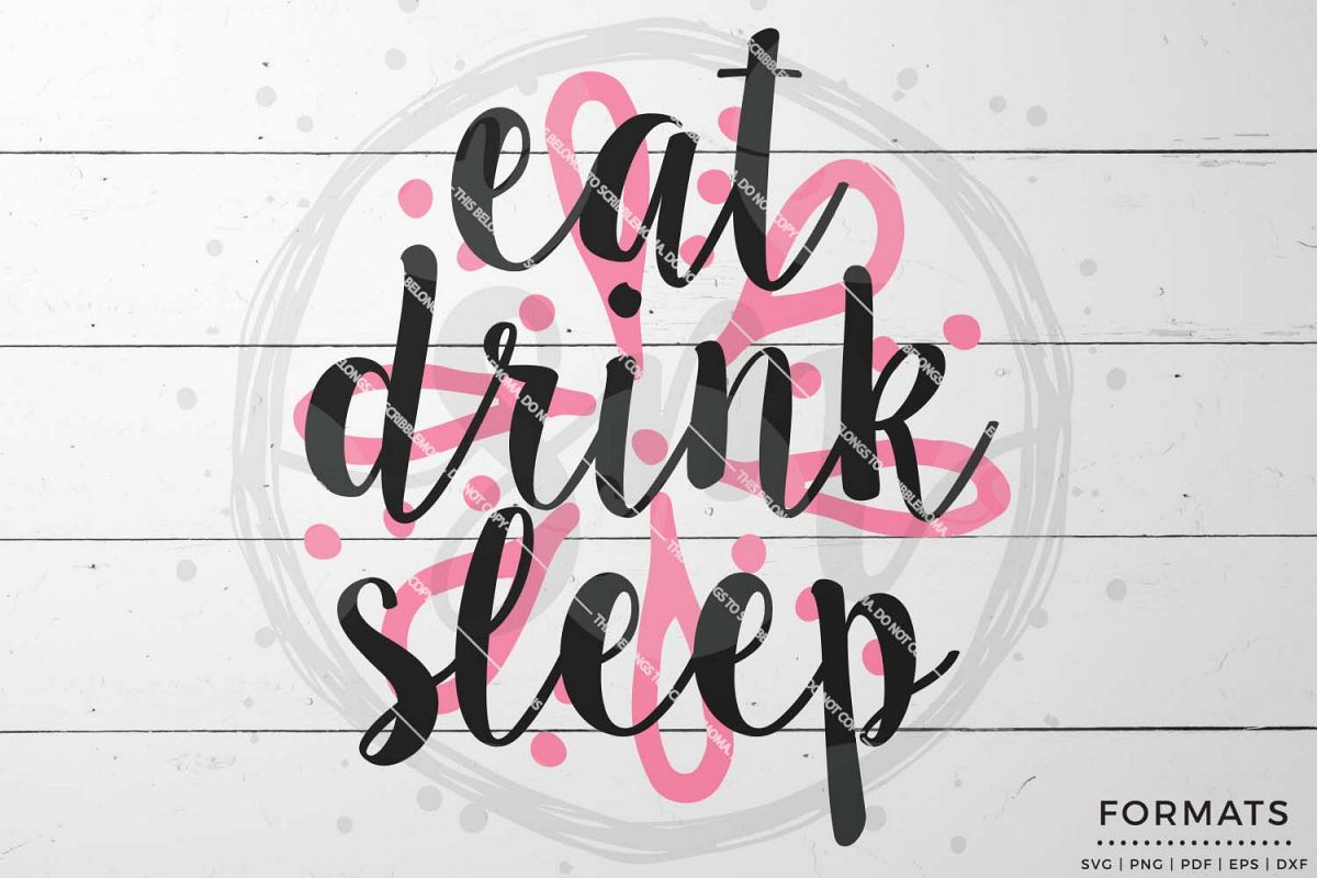 Eat Drink Sleep SVG - Thanksgiving svg example image 1