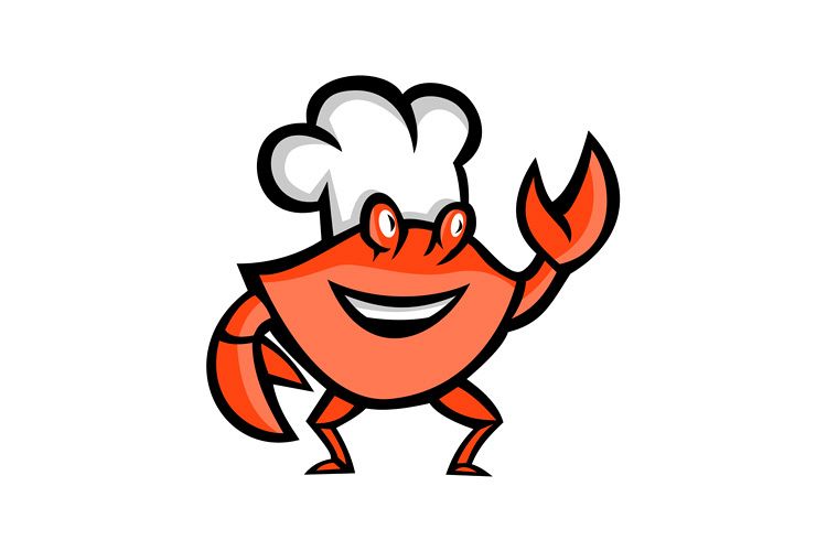 Cajun Crab Chef Mascot example image 1