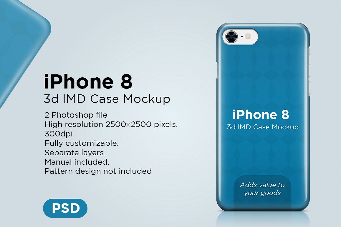 Apple iphone 8 3d case Mockup example image 1