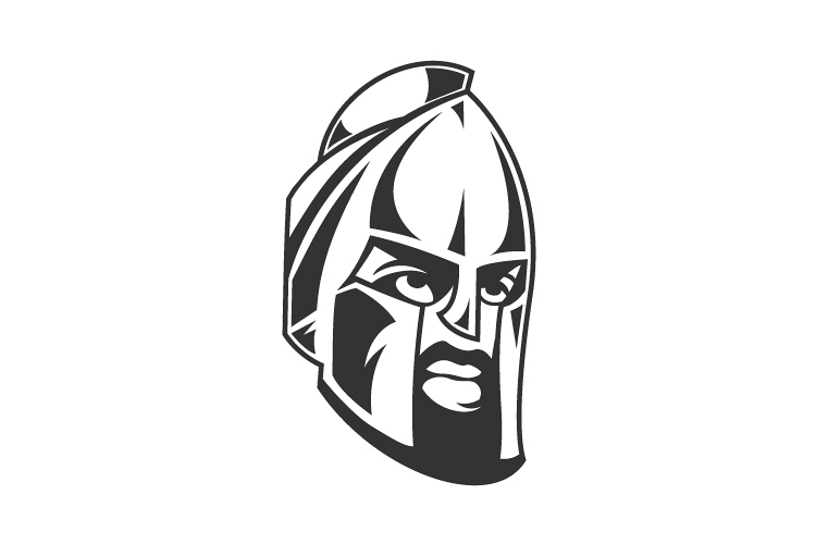 Spartan Warrior Helmet Logo example image 1