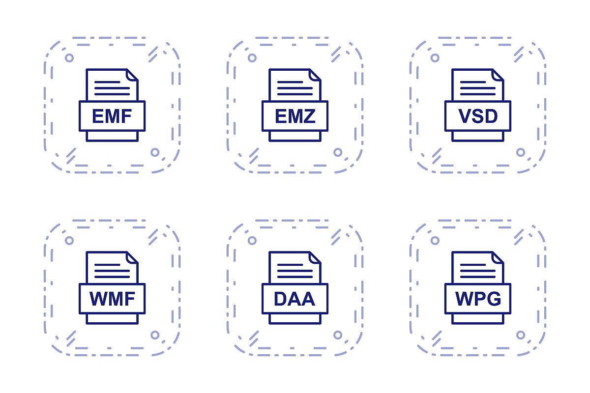 Set Of File Formats Icons example image 1