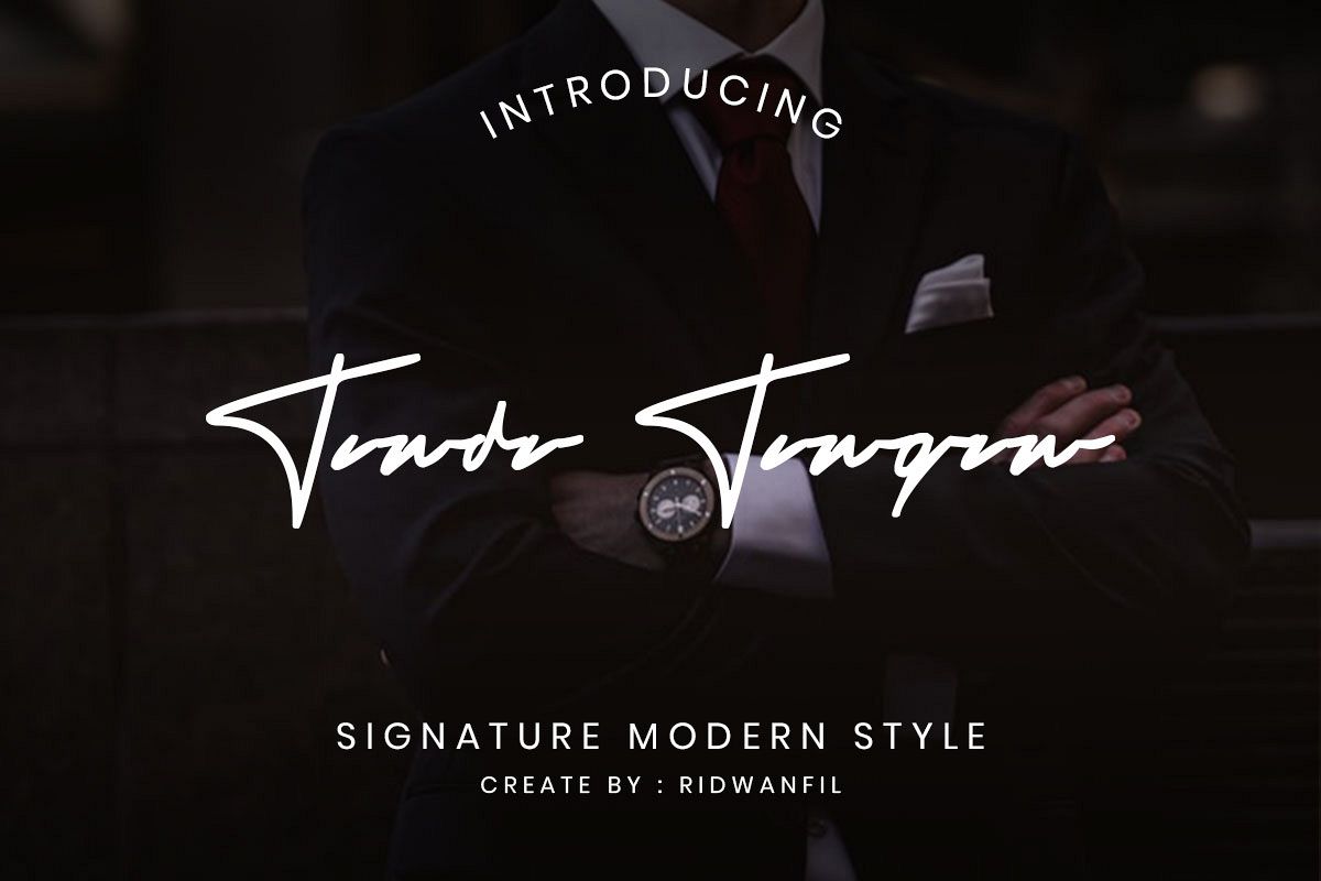 Tanda Tangan font - Signature Modern Style example image 1