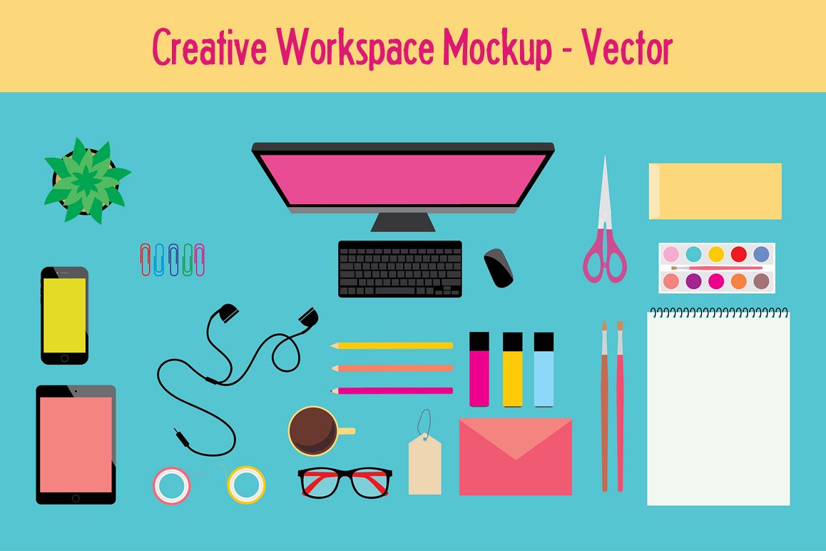 Workspace Mockup / Vector Icons example image 1