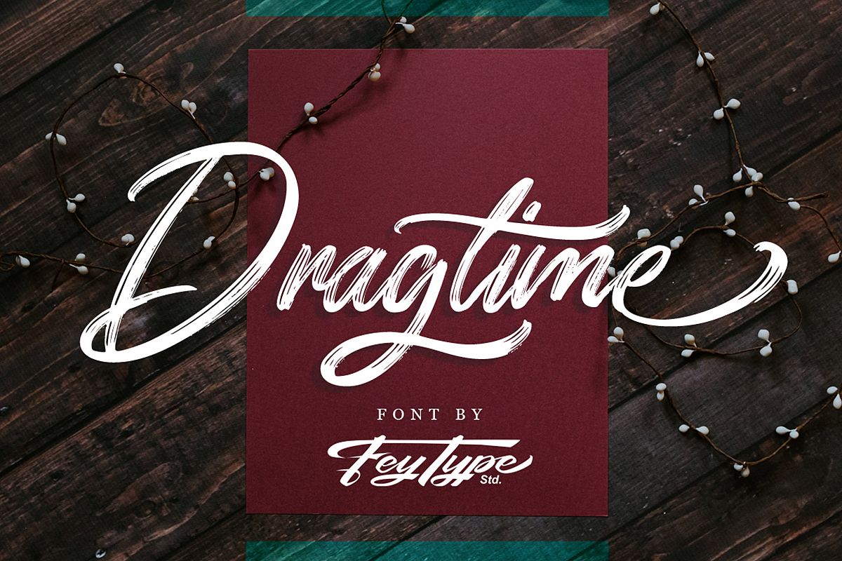 Dragtime - Handwritting Script Font example image 1