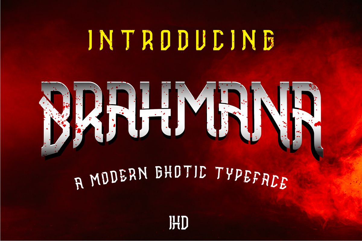 Brahmana - Modern Gothic Serif Sports Typeface example image 1