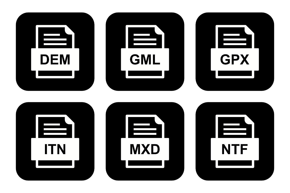 Set Of File Formats Icons example image 1