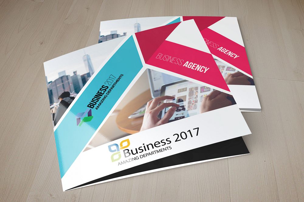 Business Agency Square Trifold Brochure example image 1