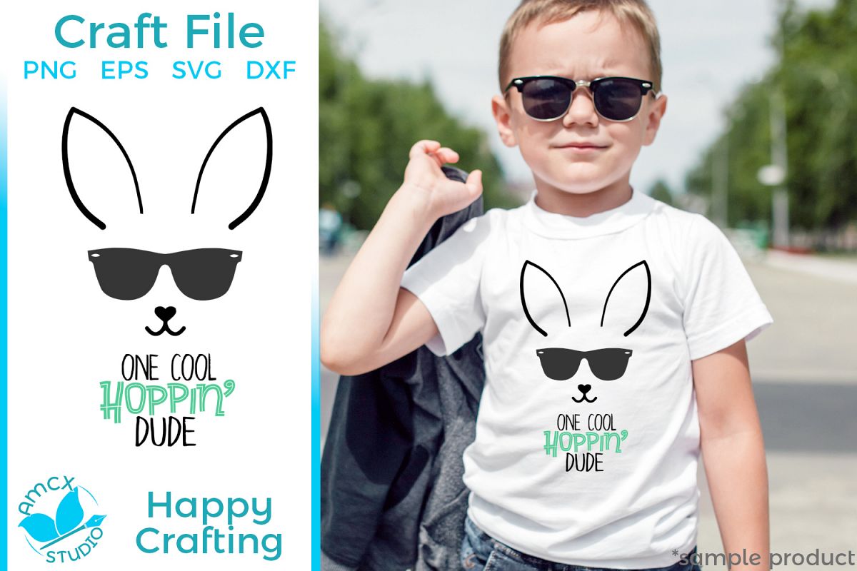 Download One Cool Hoppin Dude - A Cute Boys Easter SVG